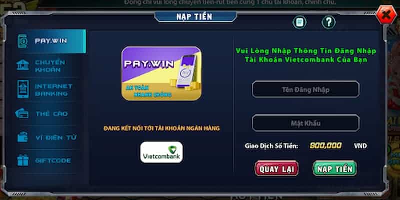 Hướng dẫn nạp tiền B52club từ A đến Z cho người mới